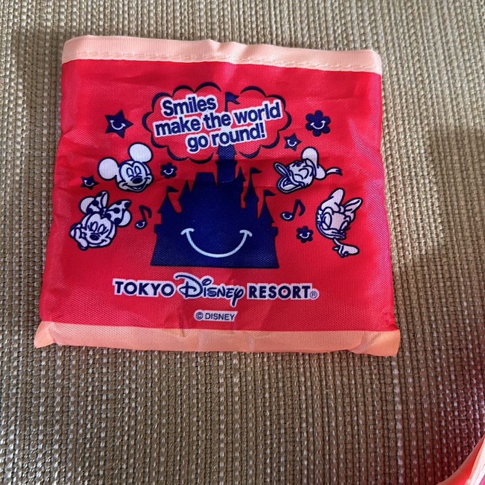 Disney Reusable Bag BRAND NEW NEVER USED PURCHASED AT TOKYO DISNEY - Picture 4 of 6